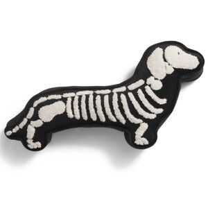 NWT Humane Society Halloween Dachshund Skeleton Dog Pillow